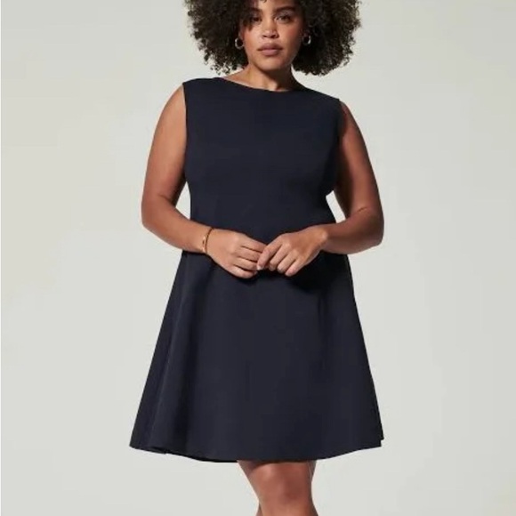 Spanx Sleeveless Fit and Flare Dress Navy - Picture 6 of 11